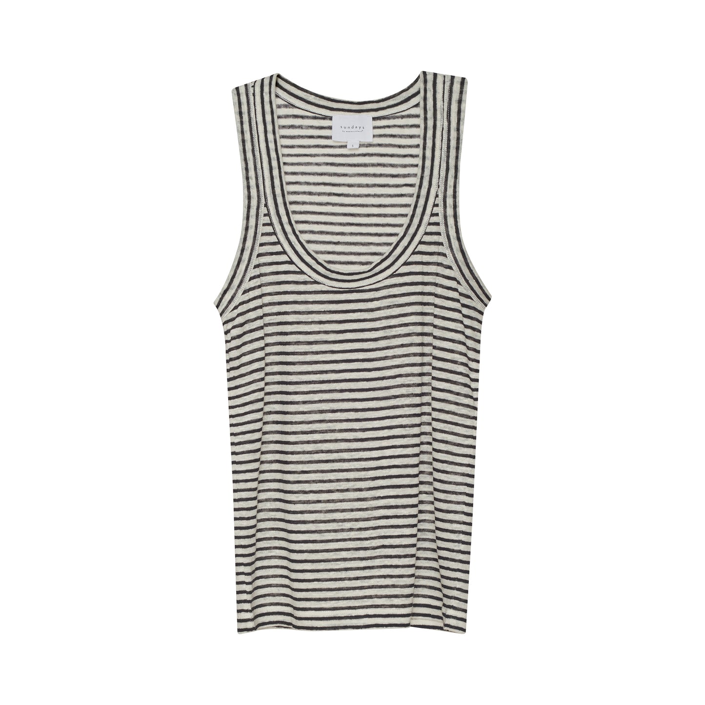 STRIPE LINEN DANNY TANK