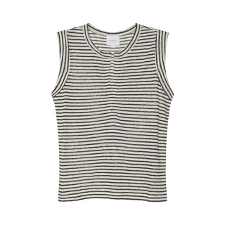 We Are Sundays Women's STRIPE LINEN SKY TEE