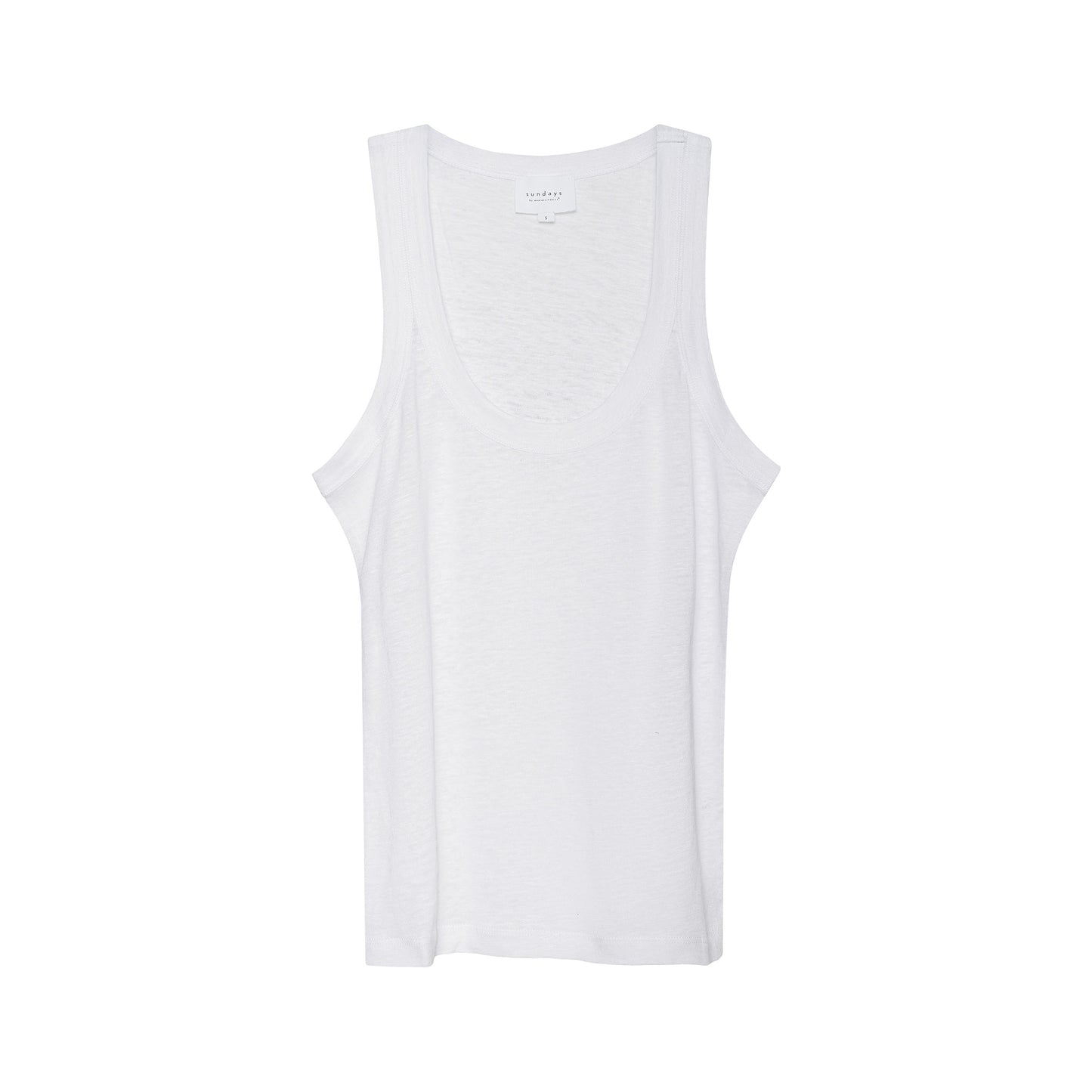 Introducing the Linen Danny Tank - the Danny tank you know and love now in luxurious linen. Experience the elevated fit and casual look of the plunging u-neck. Perfect for layering or wearing alone, this tank exudes effortless elegance and versatility.