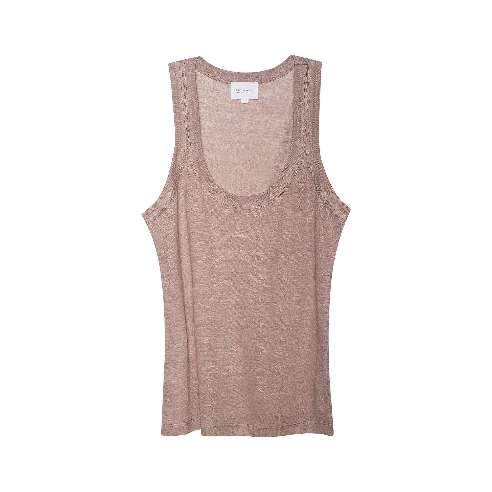 Introducing the Linen Danny Tank - the Danny tank you know and love now in luxurious linen. Experience the elevated fit and casual look of the plunging u-neck. Perfect for layering or wearing alone, this tank exudes effortless elegance and versatility.