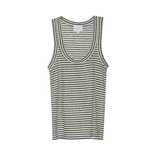 We Are Sundays Women's STRIPE LINEN DANNY TANK