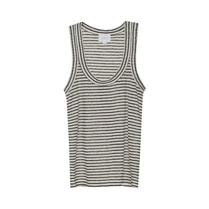 STRIPE LINEN DANNY TANK