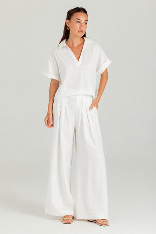 We Are Sundays Women's LINEN VERA TOP