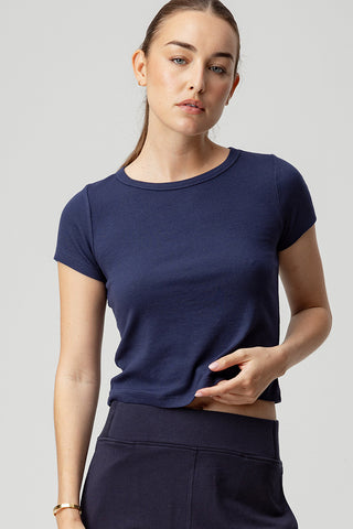 We Are Sundays Women's BROTHER TEE NAVY