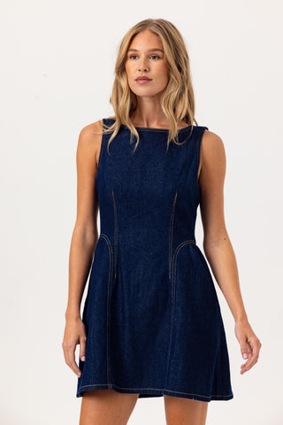 Rae Dress - Dark Wash Denim Mini Dress Rae Dress - Dark Wash Denim Mini Dress