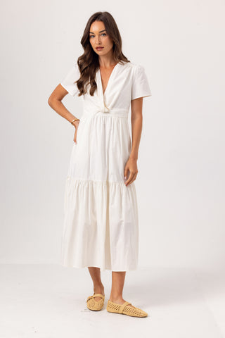 Fleet Dress - Twist Front Cotton Poplin Maxi Dress | We Are Sundays Fleet Dress - Twist Front Cotton Poplin Maxi Dress | We Are Sundays