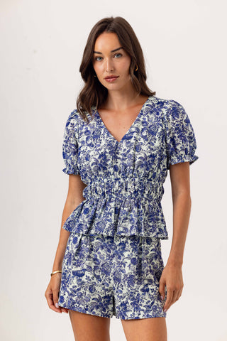 We Are Sundays Women's AMARIS TOP TOILE DE JOUY