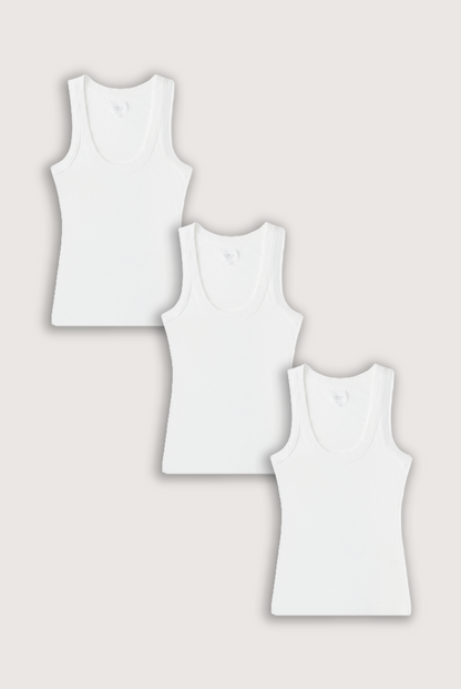 DANNY TANK BUNDLE - CLASSIC WHITE