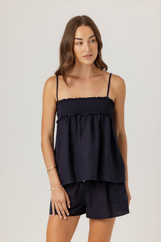We Are Sundays Women's SOLID LINEN PENNY SHORTS
