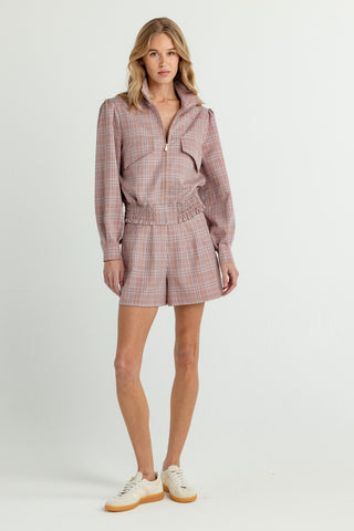 We Are Sundays Women's FOXGLOVE CHECK JASPER SHORT