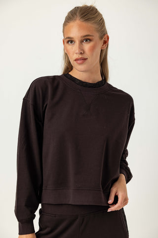 We Are Sundays Women's HARLOWE PULLOVER ESPRESSO