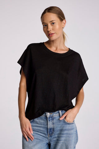 We Are Sundays Women's LINEN ROXY TEE BLACK