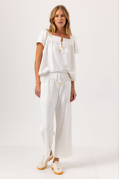 Nolyn Pants - Lux Wash Sweatpants with Poplin Waist | We Are Sundays