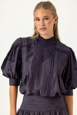 We Are Sundays Women's MONI TOP AUBERGINE