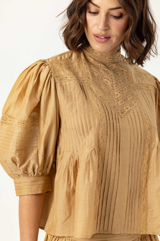 We Are Sundays Women's MONI TOP BRUSHED GOLD