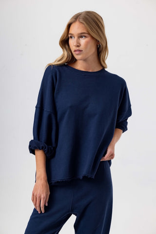 We Are Sundays Women's ROMY PULLOVER NAVY