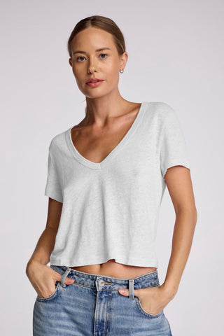 We Are Sundays Women's LINEN SISTER TEE WHITE