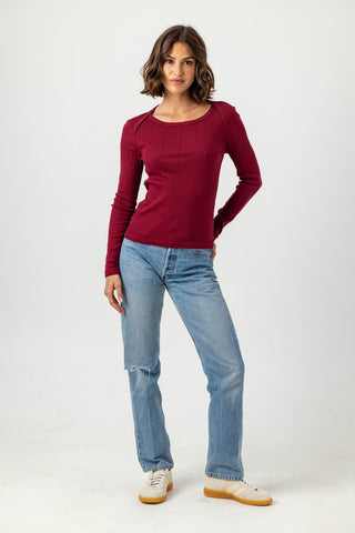 We Are Sundays Women's POINTELLE SAM TEE