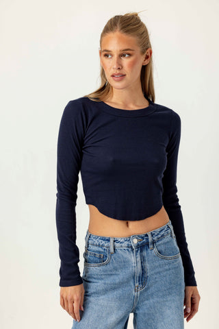 We Are Sundays Women's CECIL TEE NAVY