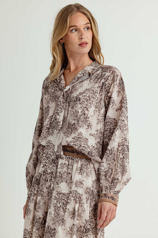 We Are Sundays Women's PARCHMENT GARDEN SYLVAN BLOUSE