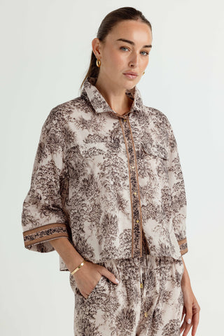 We Are Sundays Women's PARCHMENT GARDEN SIMONA SHIRT