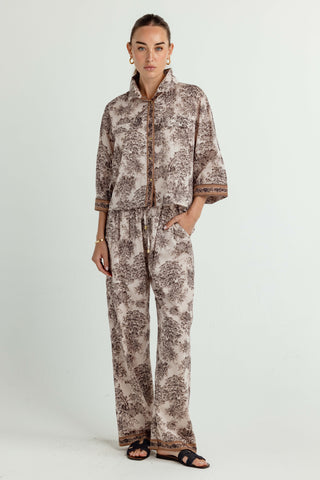 We Are Sundays Women's PARCHMENT GARDEN SIMONA SHIRT PARCHMENT GARDEN