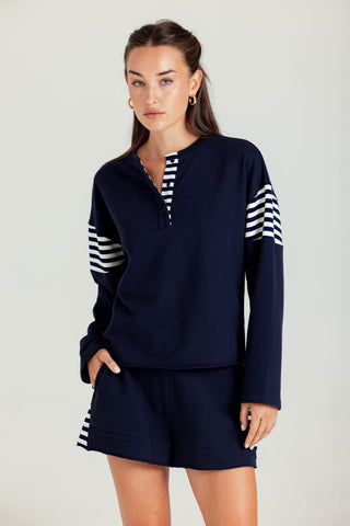 We Are Sundays Women's RAFFERTY PULLOVER NAVY