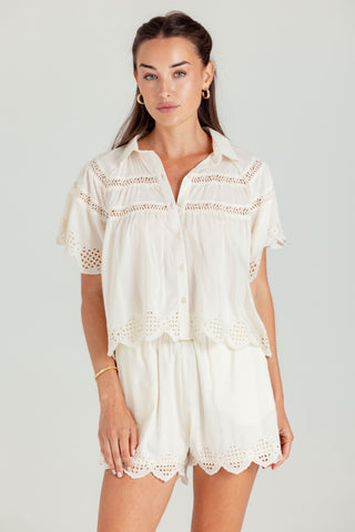 We Are Sundays Women's HARBOR SHORTS WHISPER WHITE