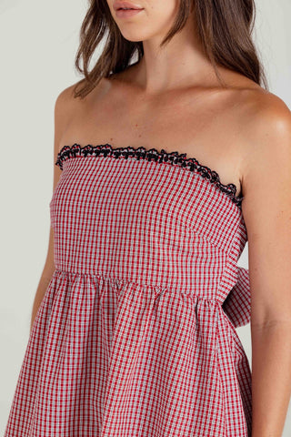 We Are Sundays Women's PLAID LOGEN DRESS
