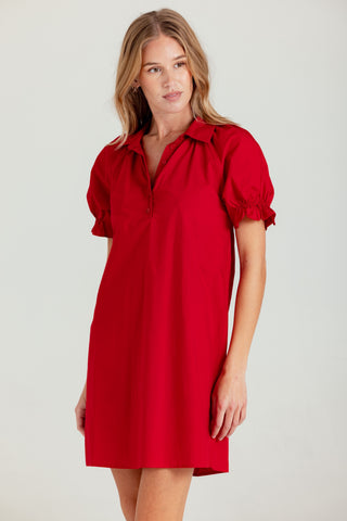 We Are Sundays Women's CREW DRESS MONTAUK RED