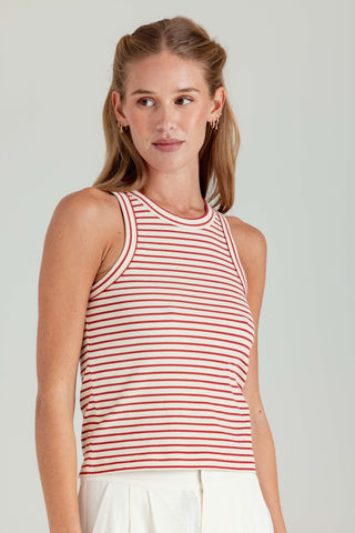 We Are Sundays Women's STRIPE TINA TANK
