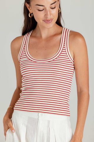 We Are Sundays Women's STRIPE SAMI TANK
