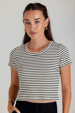 We Are Sundays Women's STRIPE BROTHER TEE SAILOR STRIPE