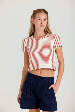 We Are Sundays Women's STRIPE BROTHER TEE