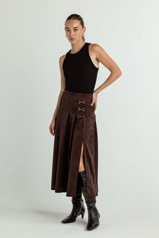 We Are Sundays Women's BONNIE SKIRT ESPRESSO
