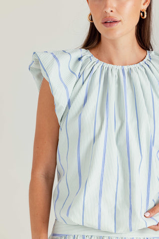 We Are Sundays Women's NANTUCKET STRIPE KEIRA TOP NANTUCKET STRIPE