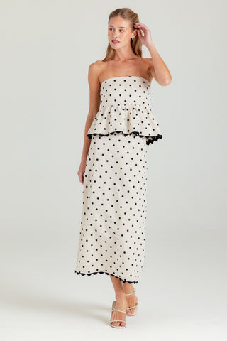We Are Sundays Women's POLKA DOT DAVIS TOP