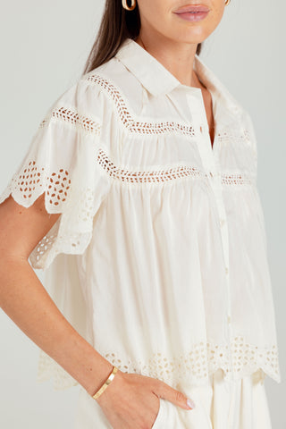 We Are Sundays Women's BLUFF SHIRT WHISPER WHITE