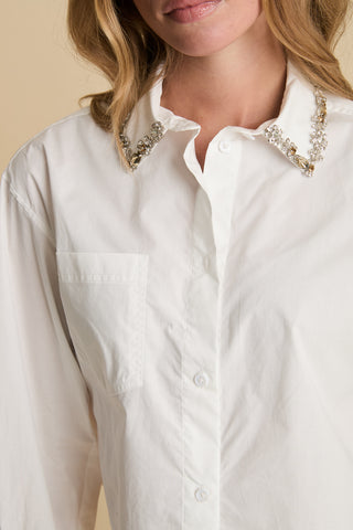 We Are Sundays Women's POPLIN HUDSON SHIRT WHITE