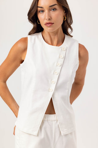 DENIM SILKEN VEST