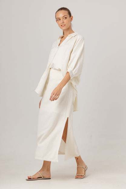 AKRISNA SKIRT WHISPER WHITE