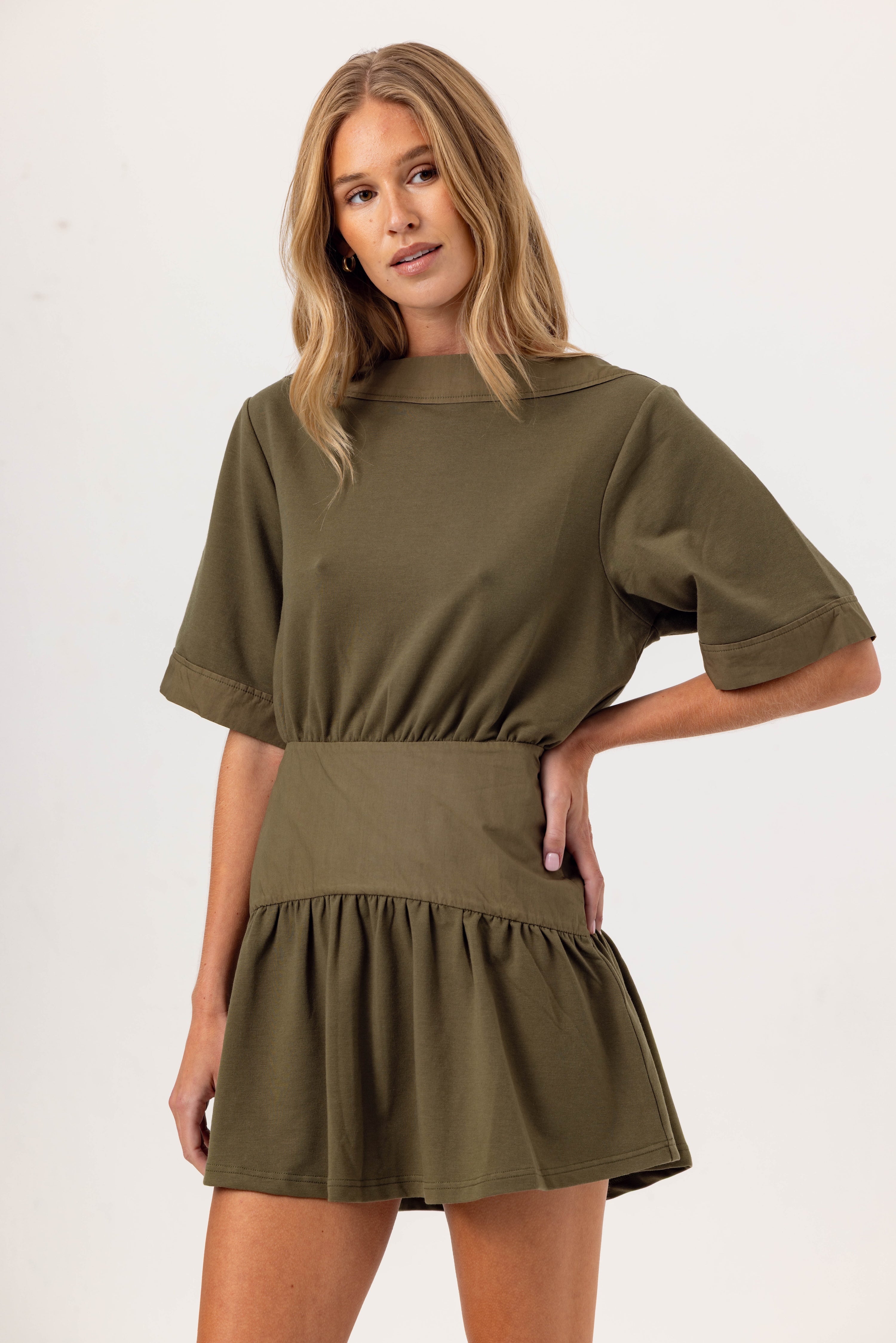 aveline tuck midi dress strapless open back dress Bec + Bridge Aveline Tuck Midi Dress
