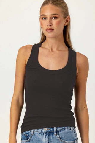 We Are Sundays Women's DANNY TANK ESPRESSO
