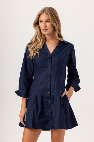 We Are Sundays Women's GREER DRESS NAVY