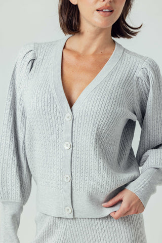 We Are Sundays Women's LAVINIA CARDIGAN ICE HEATHER GREY