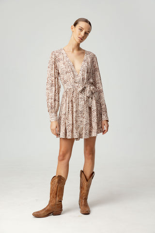 We Are Sundays Women's LEOPARD PRINT FLORA DRESS