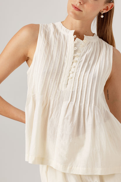 LYDIE TOP WHISPER WHITE