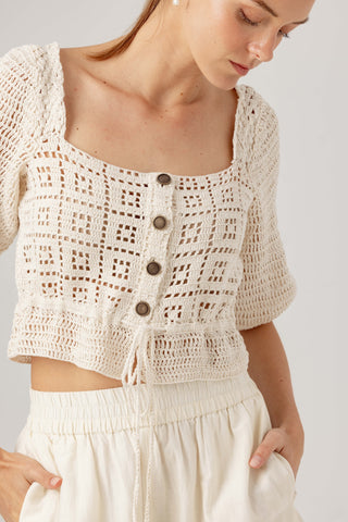 We Are Sundays Women's NADINE TOP NATURAL WHITE