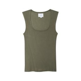 We Are Sundays Women's RIB TAYLOR TANK OLIVE