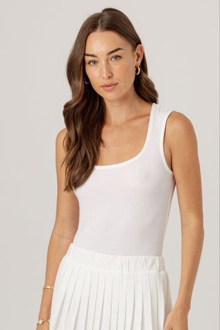 We Are Sundays Women's RIB TAYLOR TANK WHITE